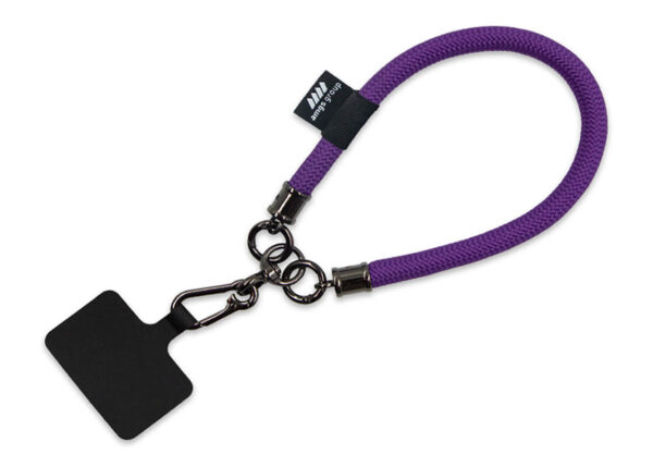 Personalizowana smycz tubularna krótka (15 cm) na nadgarstek - różne kolory. Dostępna w AMGS Group.