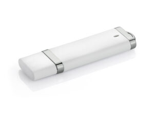 Pendrive BRIS 8 GB z plastiku, nadruk logo metodą tampodruku, gadżet na eventy i promocje.