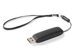 Pendrive MILANO 16GB z podświetlanym logo i smyczą, elegancki upominek reklamowy.