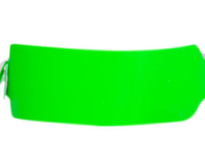 Neonowa zielona opaska winylowa o szerokości 25mm. Wodoodporny identyfikator z miejscem na duże logo sponsora lub kod QR. Producent AMGS Group.